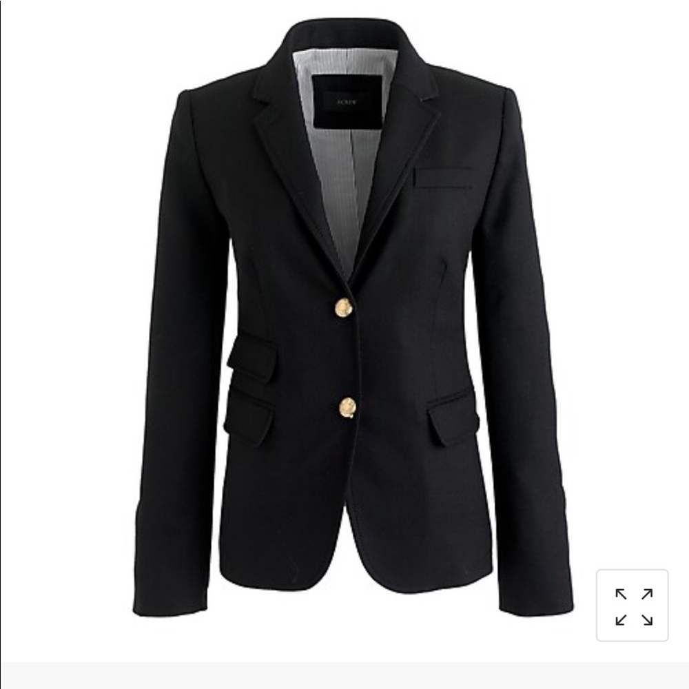 J.Crew Schoolboy Blazer in Black - Size 2